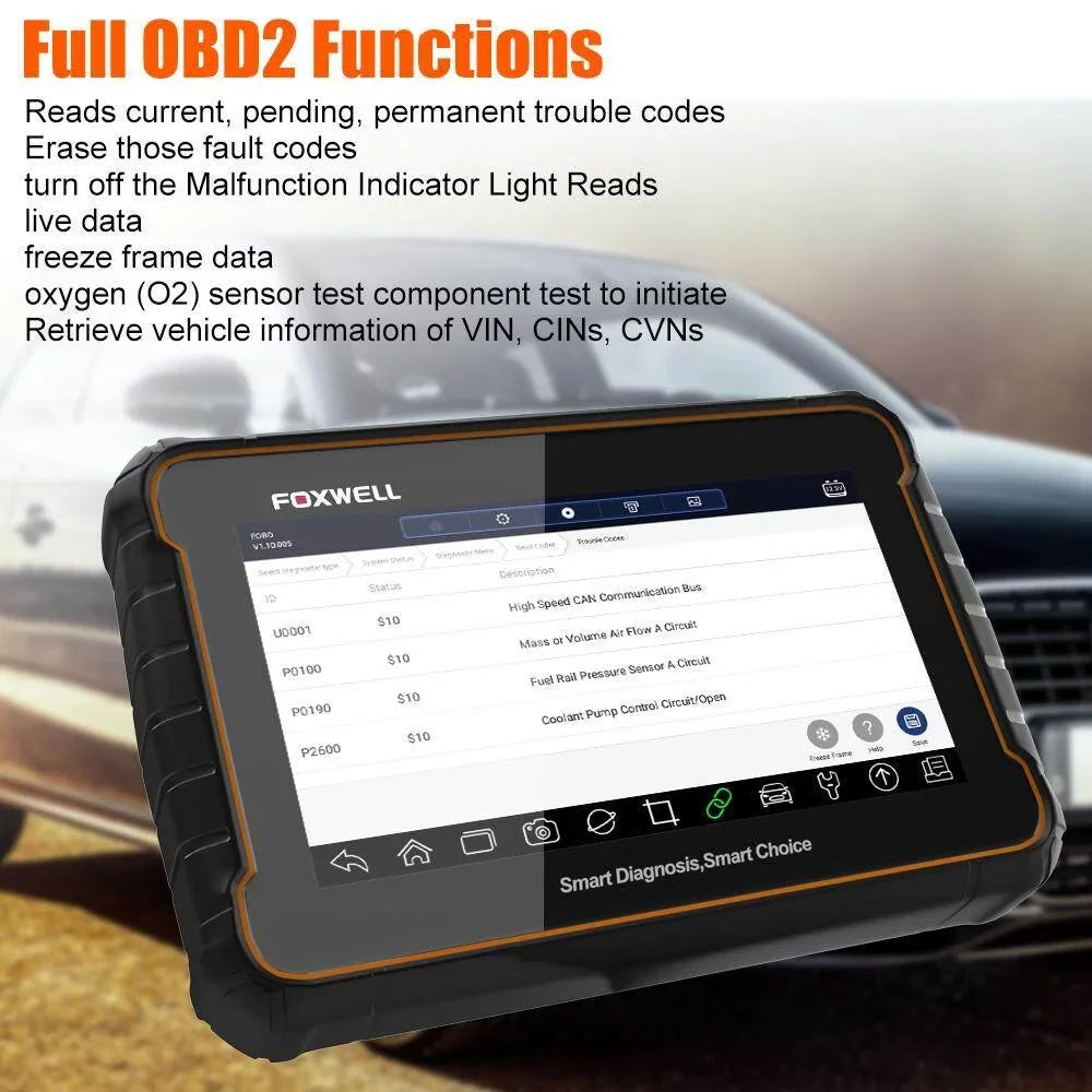 Free Scanner Car Reader Diagnostic Year Foxwell ABS Update Reset Services Bleeding Code Bluetooth Vin Systems GT60 2 Bidirectional All Analyzer Scan Vehicle OBD2 Tool 24 Automotive Maintenance Auto
