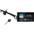 Rear DMX809S Kenwood License Receiver with Digital Multi-Angle Camera View Multimedia with CMOS-320LP Plate Mounting