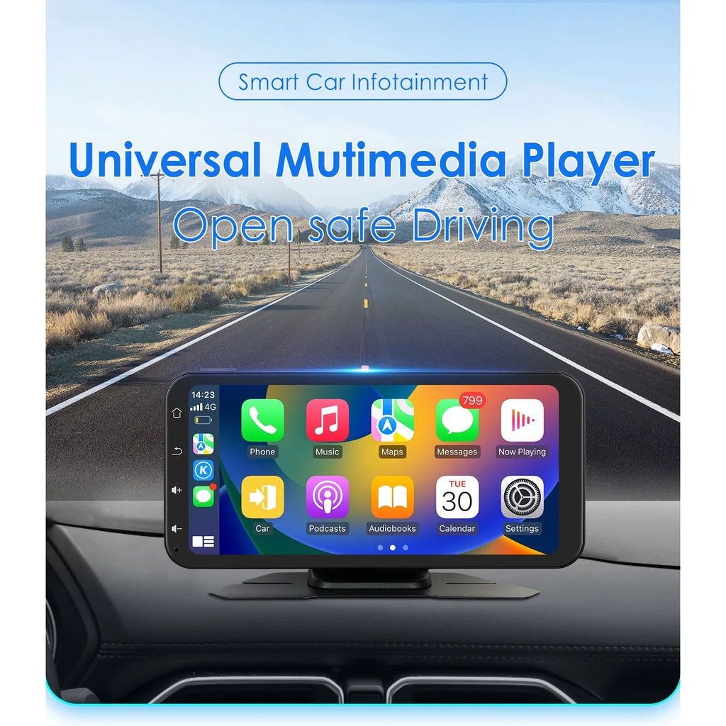 Audio 360° 6.25" Wireless Support Bluetooth Backup Camera GPS With Navigation Car Auto Stereo Receiver Carplay Radio Touchscreen Ossuret Adjustable Android