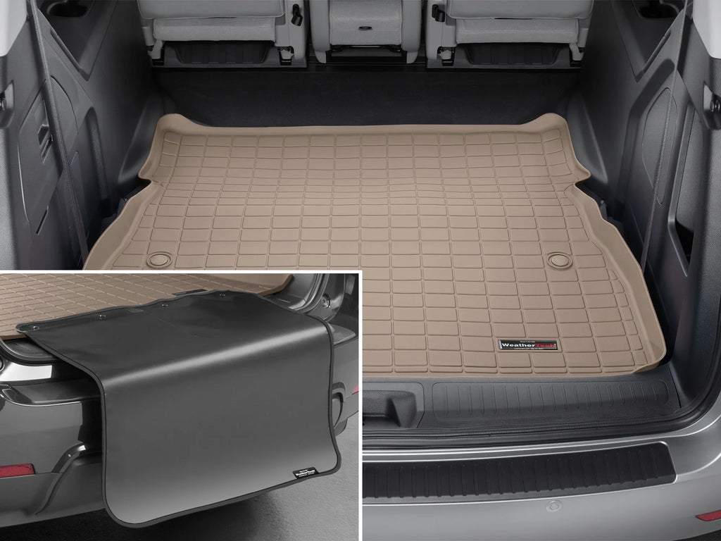 Protector Bumper WeatherTech 2nd with Trunk - Seating Liner with With Cargo compatible Row Bumper Honda Tan Behind 2018-2024 Odyssey Protector,