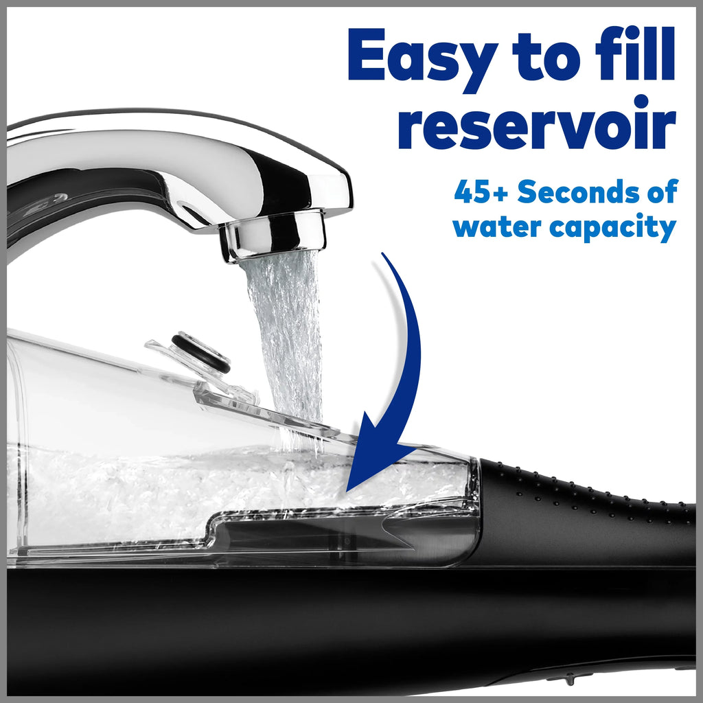 Black Waterpik Oral Portable liquid Cordless Plus Flosser Irrigator,