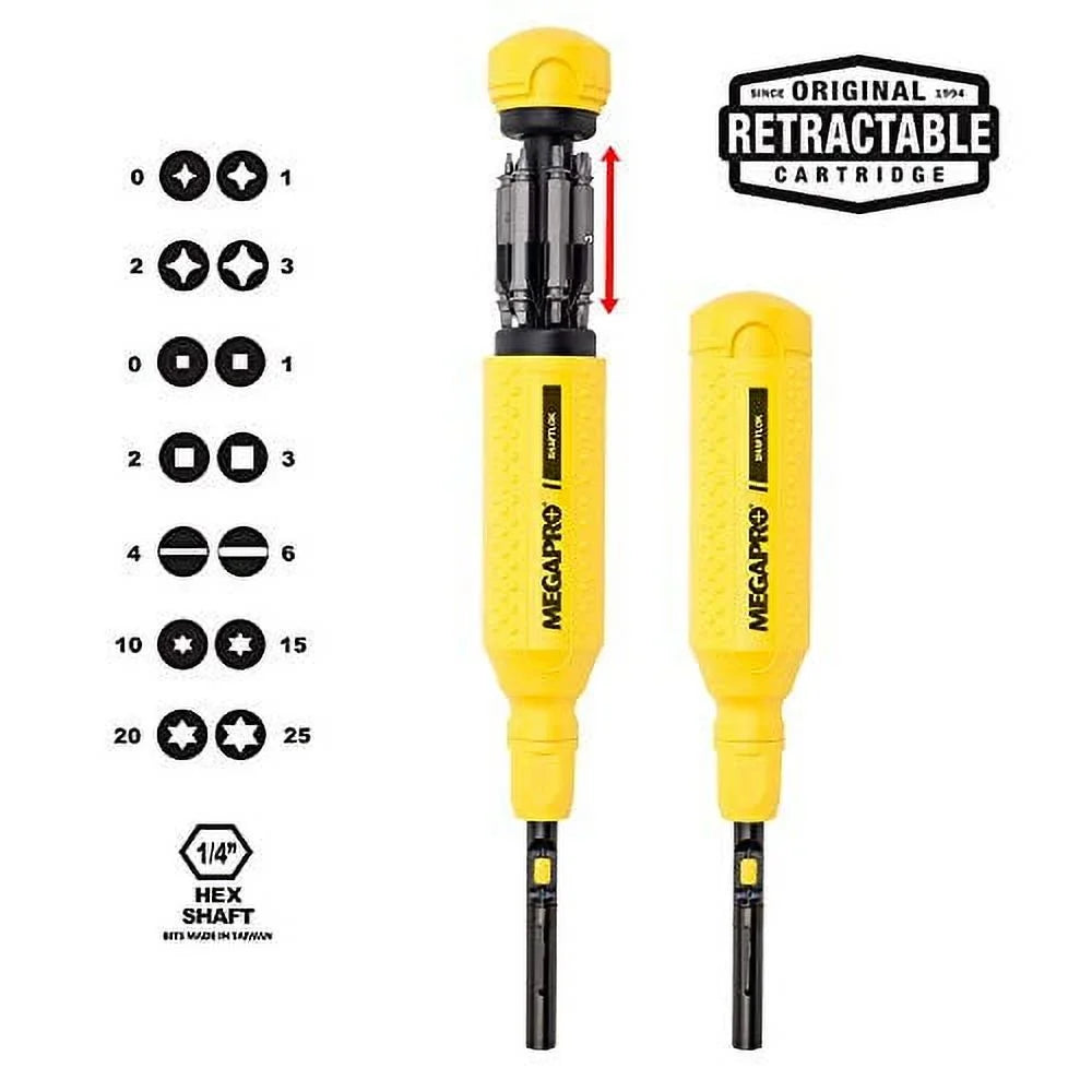 MegaPro ShaftLok 151SL44 in 15-In-1 Driver Yellow