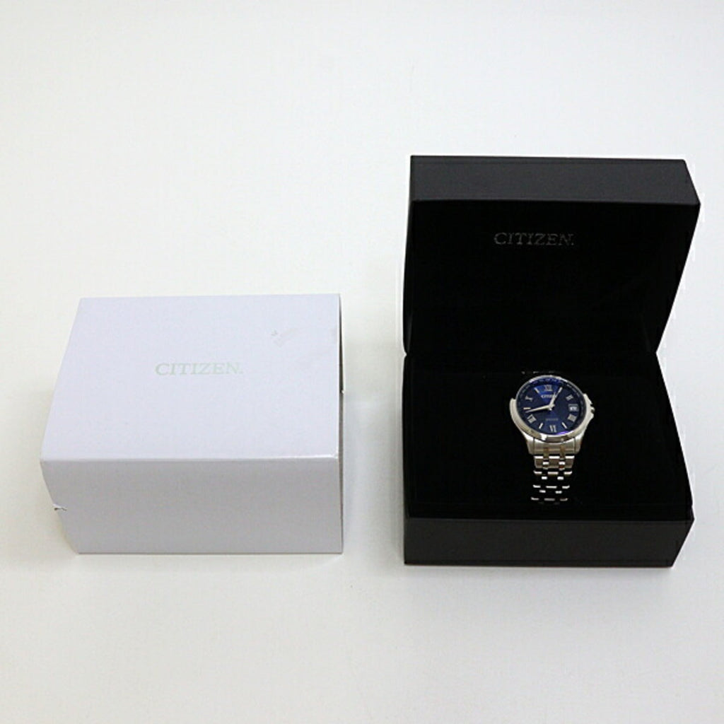 Watch New) Men's Pre-Owned Blue Exceed CB1080-52L Eco-Drive (Like Light-Powered CITIZEN Dial