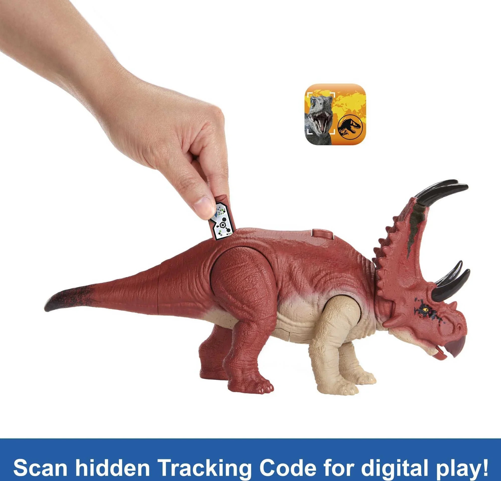 Action Jurassic Diabloceratops Wild & Dominion Roar Toy, Figure World Dinosaur Motion Sound