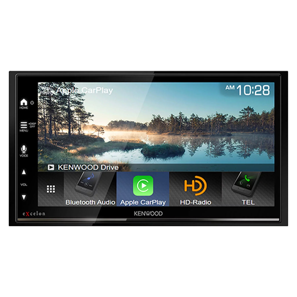 Rear DMX809S Kenwood License Receiver with Digital Multi-Angle Camera View Multimedia with CMOS-320LP Plate Mounting