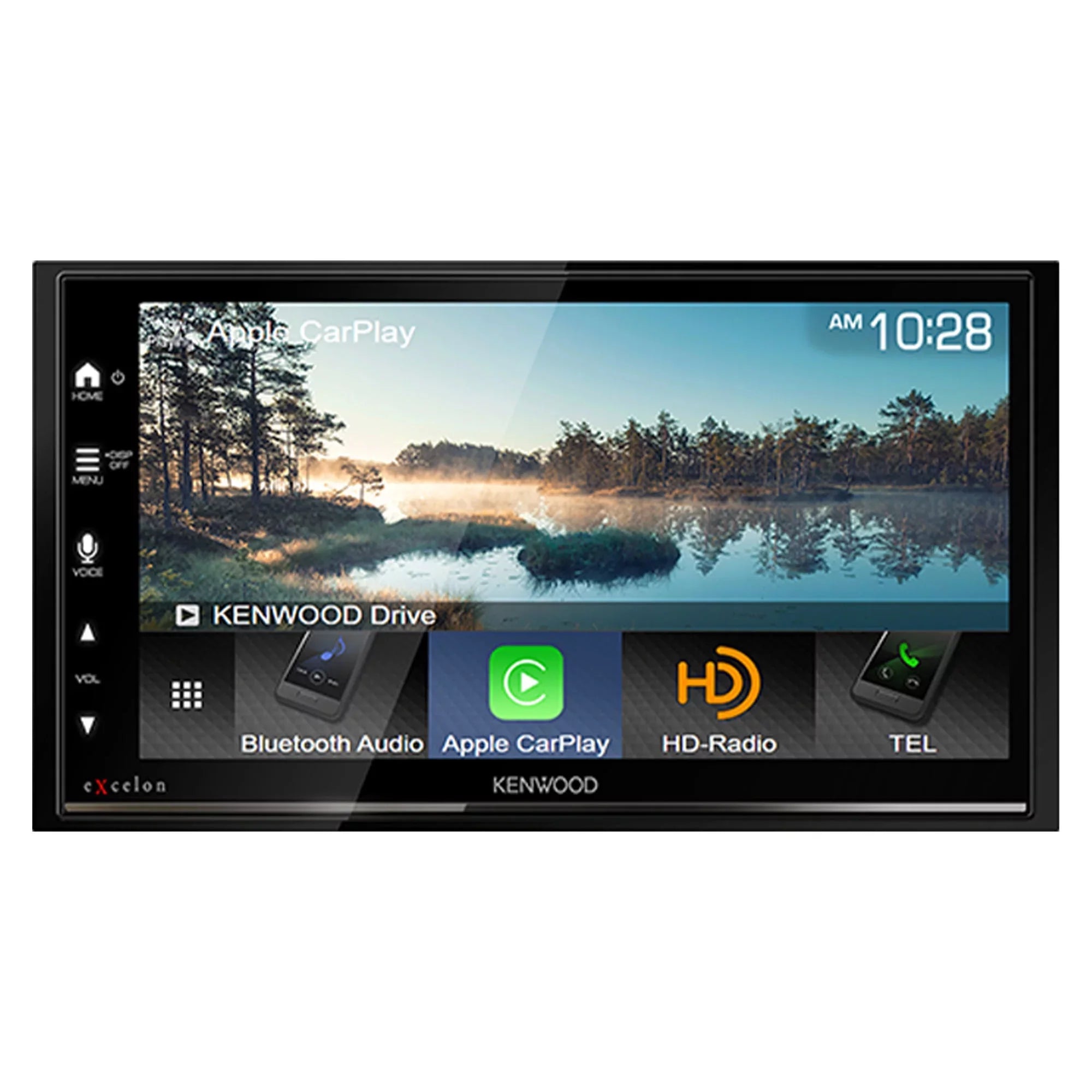 Rear DMX809S Kenwood License Receiver with Digital Multi-Angle Camera View Multimedia with CMOS-320LP Plate Mounting