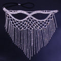 Masquerade Mask Rhinestone Mask Tassel Crystal for Mask Halloween Face Jewelry Women