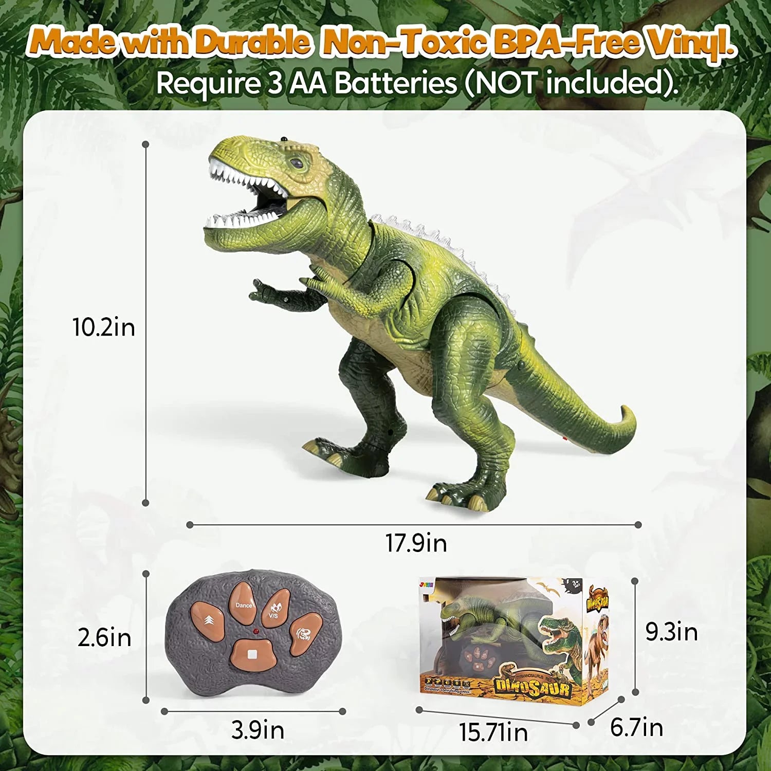 Kids Rex T Toy,Electronic saur Light and Robot Boys,Big Walking and JOYIN Steam Girls,Green dinosaur dinosaur Roaring saur Toy Kids with Toy Dancing Boys dinosaur Sound, for for Gift Toy,Birthday