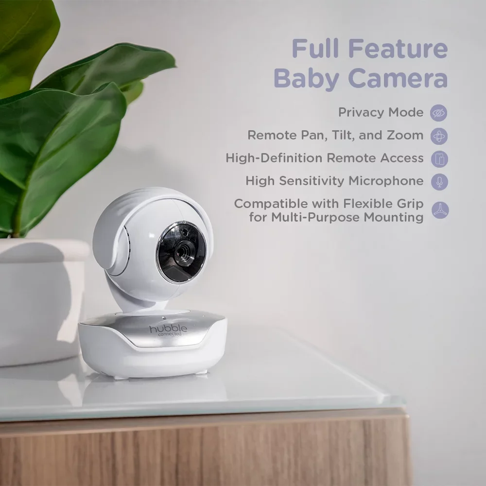 HD Hubble Premium, Pal Nursery Baby Viewer Screen Connected Monitor Smart Touch 5” with