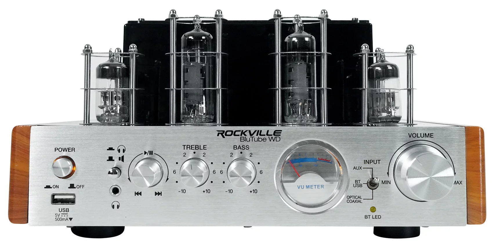 Receiver Bluetooth Tower Speakers BluTube (2) Amplifier/Home Rockville + WD Tube