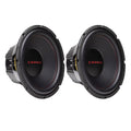 4 Speakers (2 Car Subwoofer Crunch Pack) 12 Coil Ohm Voice CRW12D4 Dual In