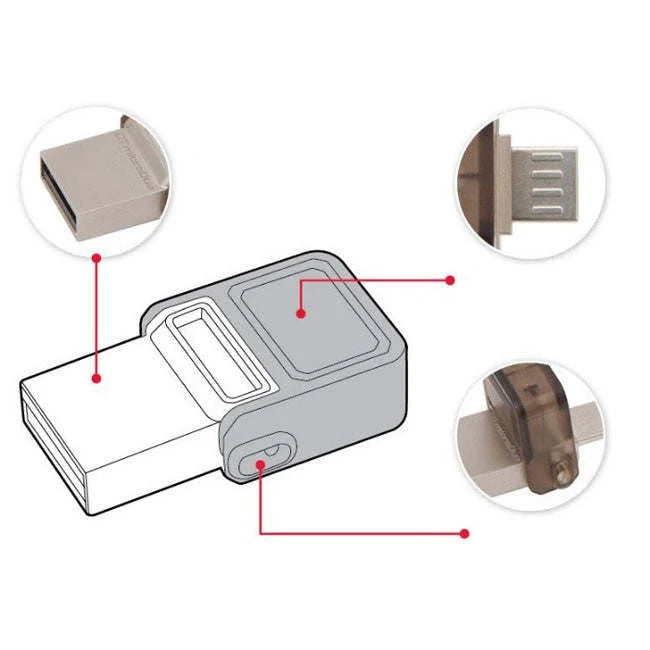 USB Files | Flash Drive Micro Port Conveniently Store Dual