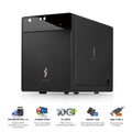 Bay (HF7-SU31C) SATA – 3.5-inch USB USB Hard / C Gen Type 2 USB-C 4 Mediasonic Drive 3.1 10Gbps Enclosure 3.1