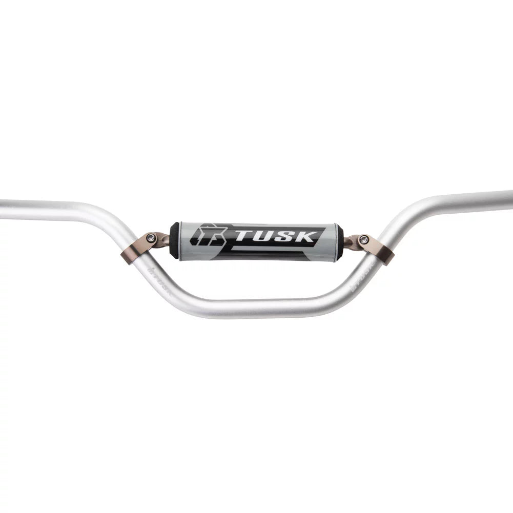 Handlebar Aluminum 2000 Silver 7/8" LX4 SX T-10 Bend Mini For Tusk LEM