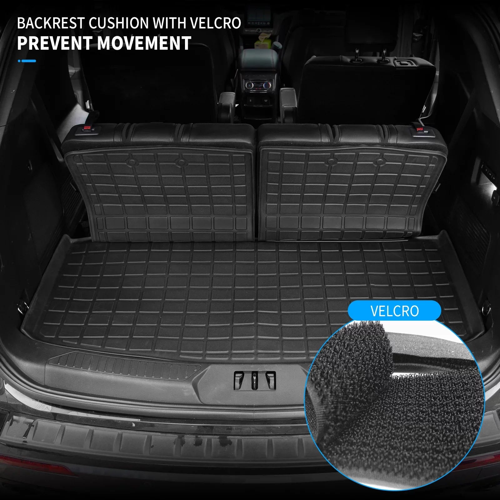 2021 Passenger Mat Liner Mat) 2020 Mat (Trunk All climate Explorer TPE Cover Trunk Seat Cargo Backrest Accessories Explorer Protector Back for with 2022 6&7 2023 Fit