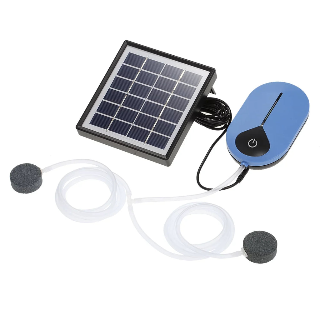Tank Fish Bubble Pipe Aerator Dadypet Pump Stone Mini IUPPA Airpump Washboa Pump Pond Air Pond Pond Fountain,Air Aerator Pump Fish Round Tank Aerator Air Aerator Aerator Solar boa 1.5W Solar Air
