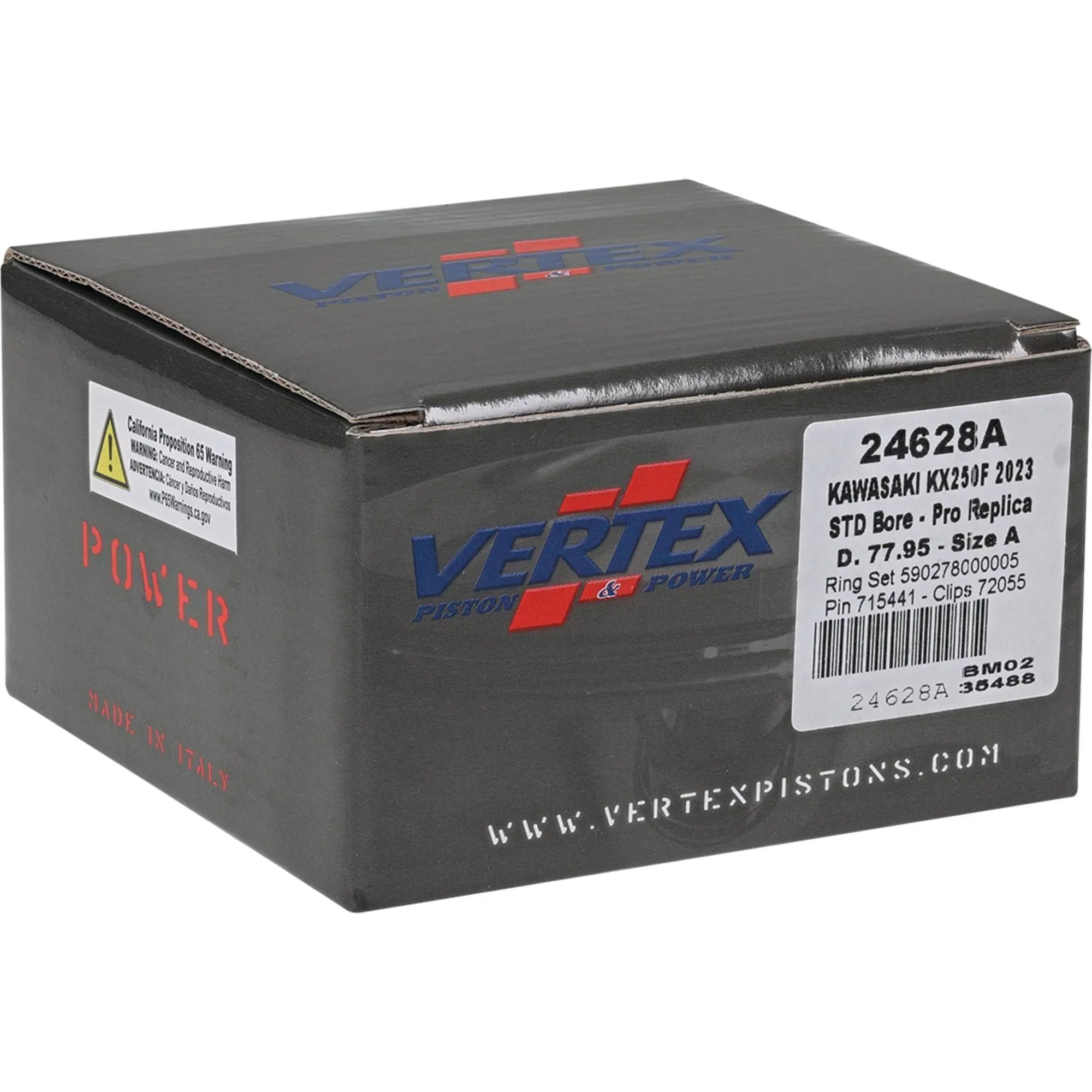 Replica 2023 2023, Kit 24628A KX Vertex For Piston F 250 Forged Kawasaki 250 X KX