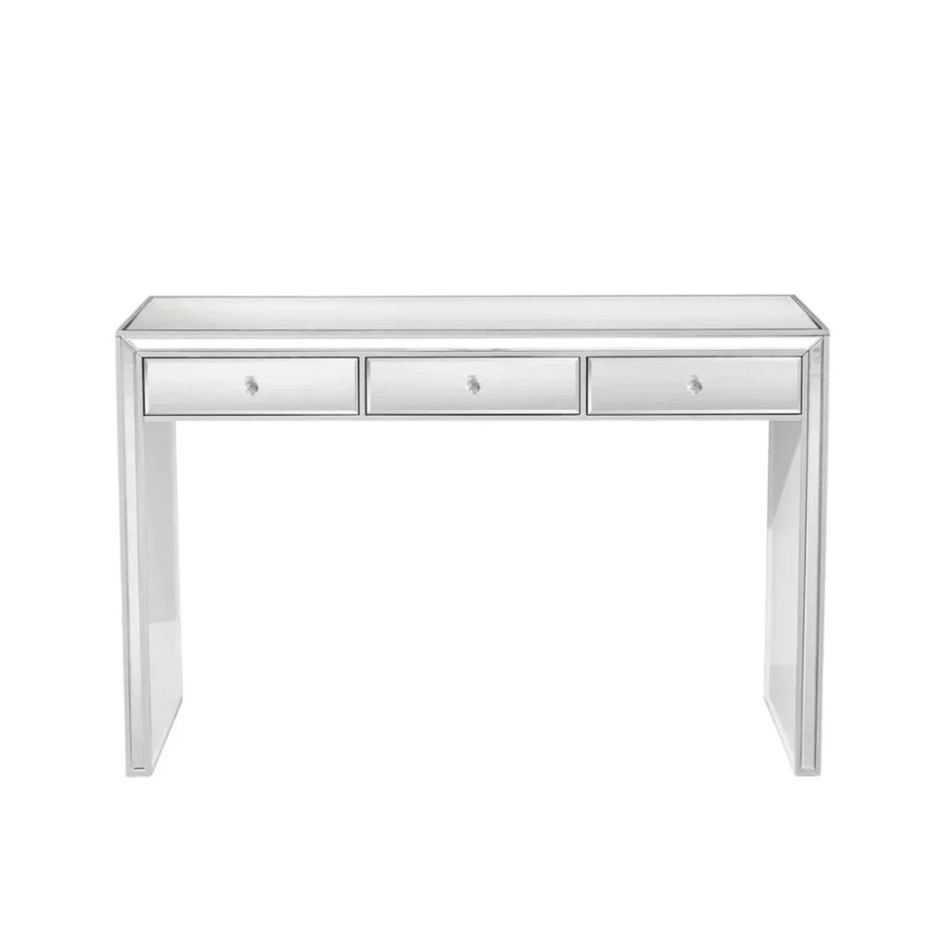 Top Vanity Impressions 3 for (Silver) Table Leah Premium Home Out Mirrored Storage , Table Pull Dressing Drawers Vanity