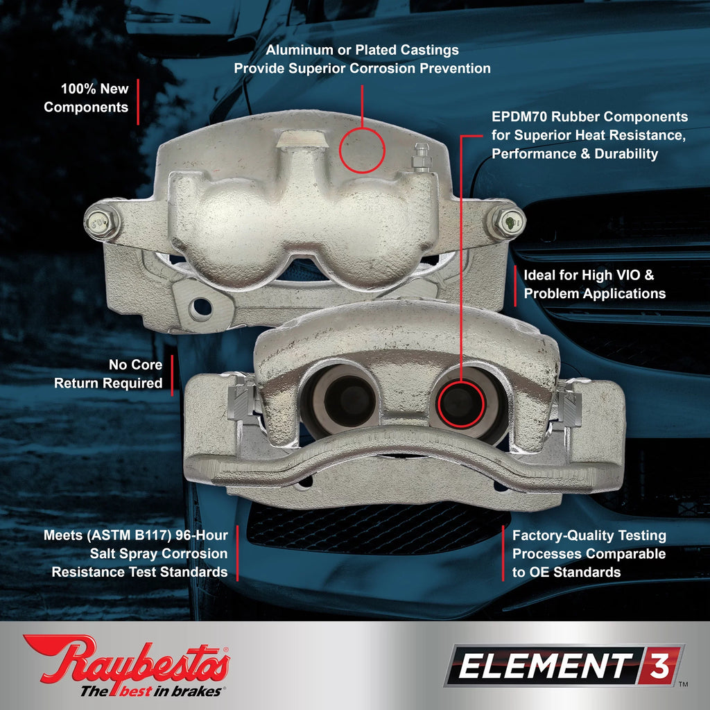 Element3 CHEVROLET MALIBU, Plated MALIBU 2016 LIMITED CHEVROLET 2014-2016 New Raybestos Calipers select: Fits