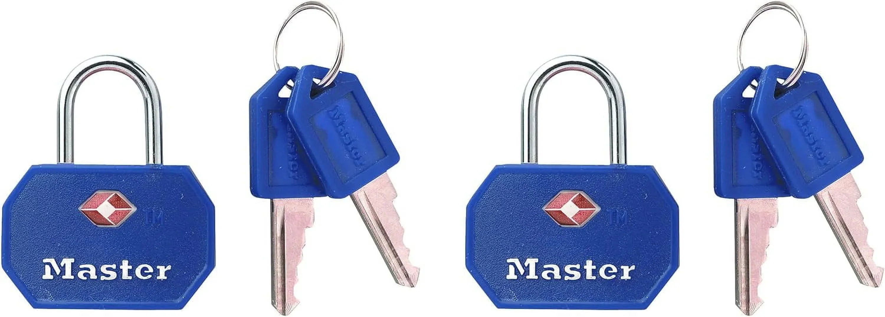 (Pack 1-1/4 Keyed Assorted 4681TBLR Wide, Luggage Lock, TSA-Accepted Of Colors, In. 2)