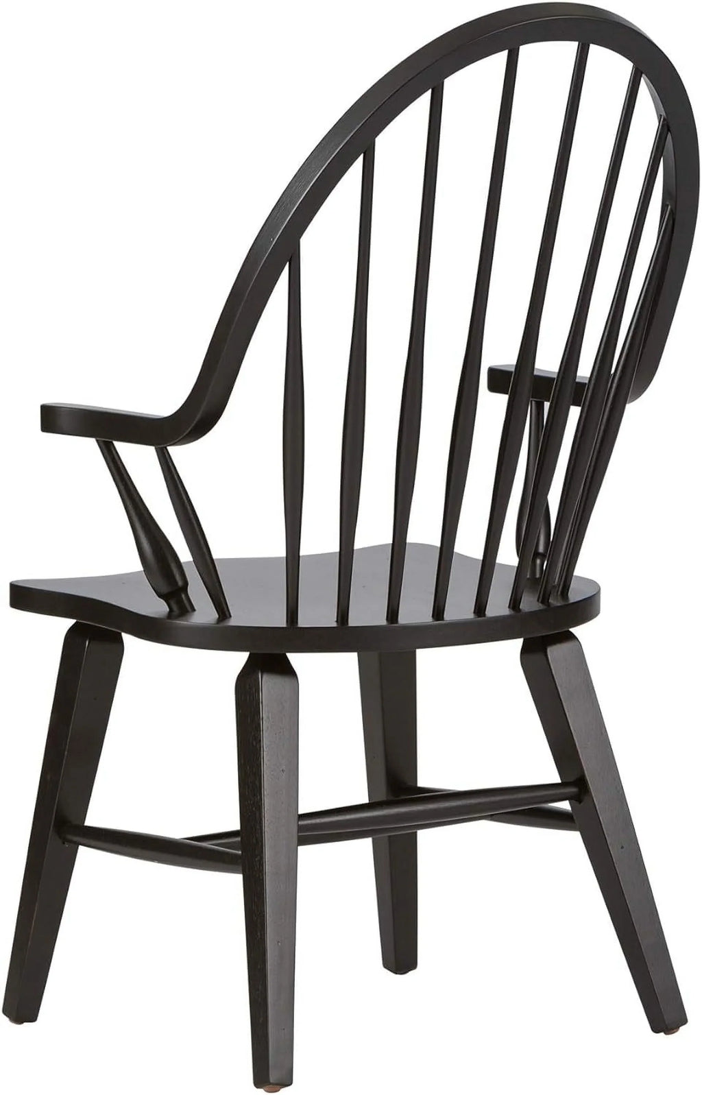 H41, Black W25 Windsor Back X Arm Chair, X D25
