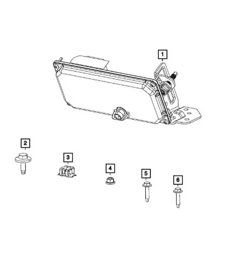 Camera New Genuine 2021-2021 OE Module Mopar Forward 68475159AG Facing
