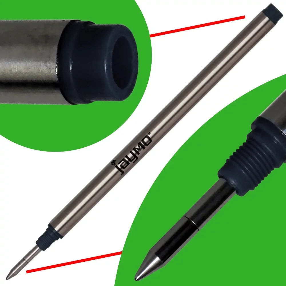 Jaymo / - - Measures Montblanc 105158 in Refill Replacement 113 Rollerball 4.44 mm for Pen - Long Black 24