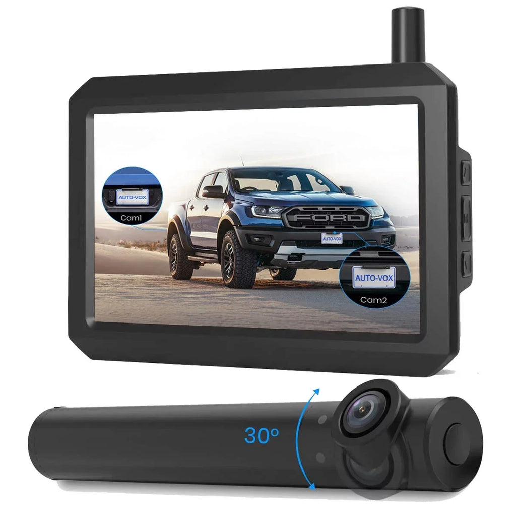 Vision with Trucks, Camera Wireless Car, for Backup View Rear/Front dimension Mini Super TW1 Back Camera Systems Installation, DIY for AUTO-VOX Monitor Up Night 3Mins 5''