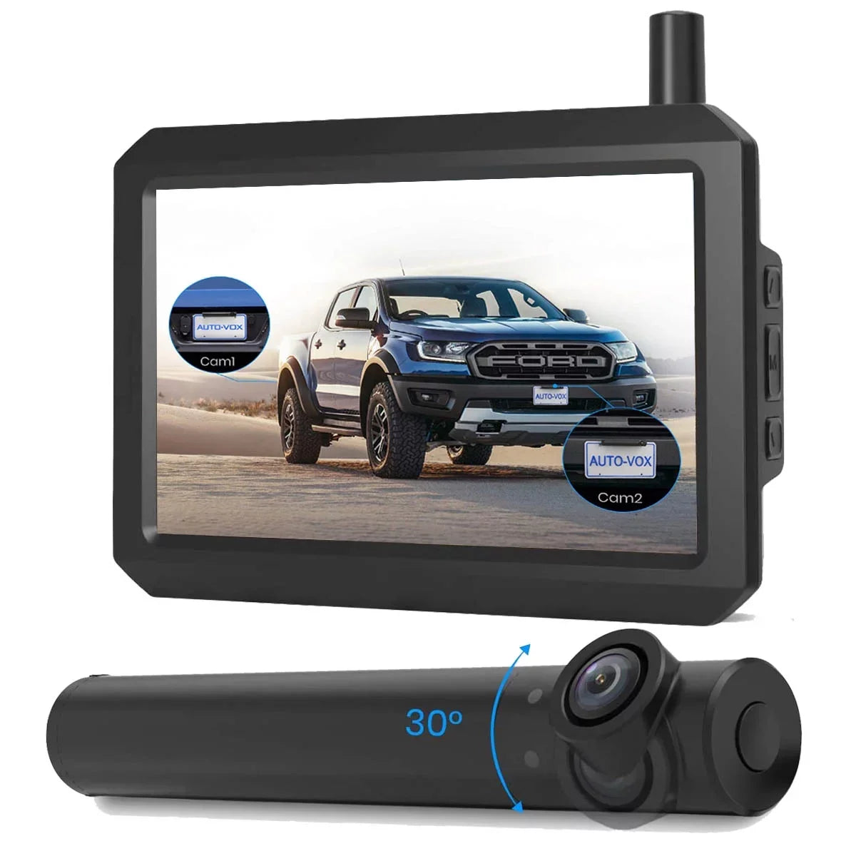 Vision with Trucks, Camera Wireless Car, for Backup View Rear/Front dimension Mini Super TW1 Back Camera Systems Installation, DIY for AUTO-VOX Monitor Up Night 3Mins 5''