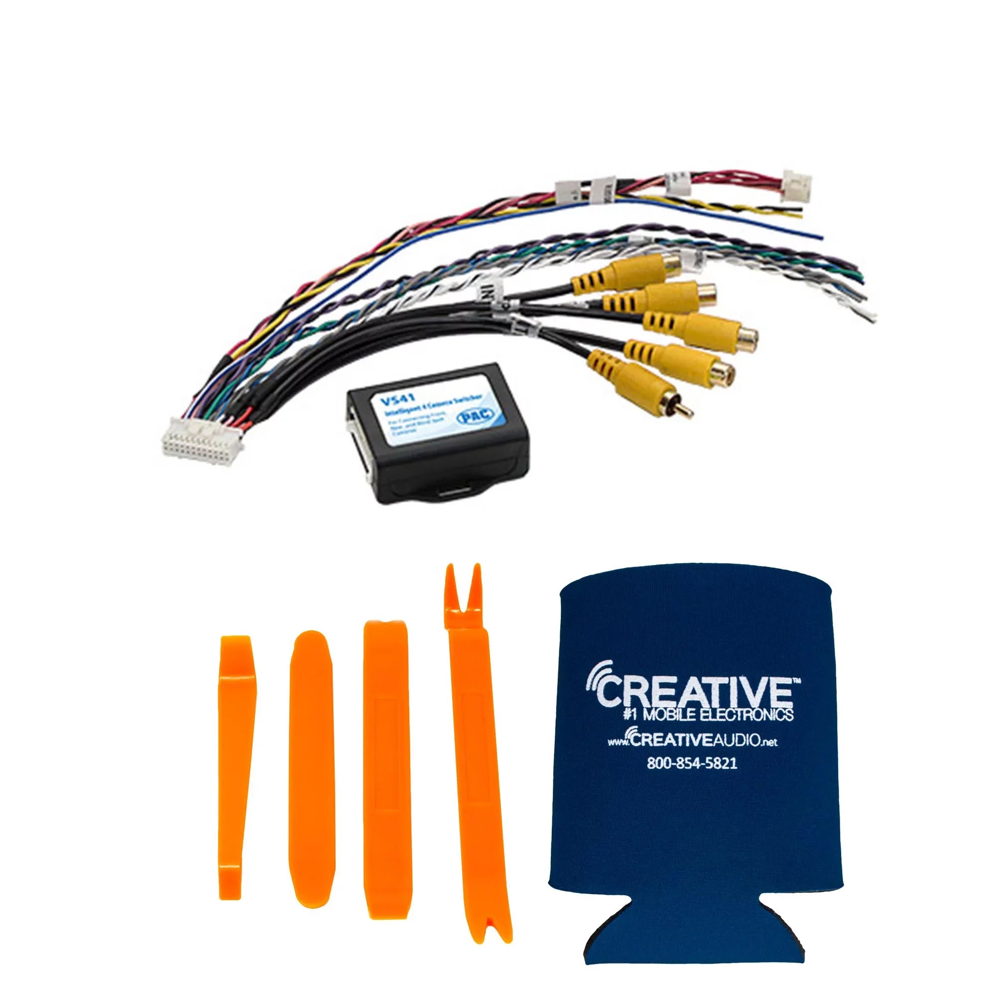 with NTSC JL Kit HDBJL Switcher Echomaster JT Wrangler Compatible Video Blind For Camera Gladiator Spot Input with VS41 Camera & 480P AHD 720P/CVBS Monitors