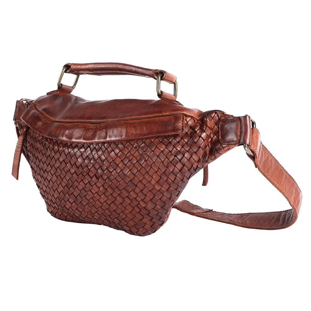 Nmbgm148E Cowhide Pack Mind Western Handmade Leather Fanny Women Handbag Bag Never NM Vintage Purse Genuine