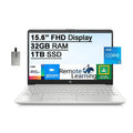 Laptop Core RAM, 32GB HD SSD, 11th Gen Iris HP i5-1135G7(Beats Graphics, Silver, 512GB Xe Card FHD DDR4 Windows Computer, Stereo Webcam, 15.6 USB i7-1065g7), Speakers, 2021 10, PCIe 12GB