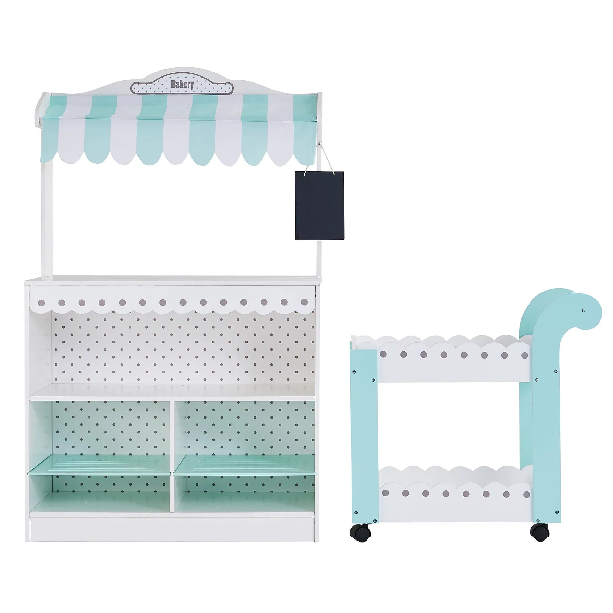 Play Teamson Set My Bakery Wooden and Kids Cart Shop Dream Pastry