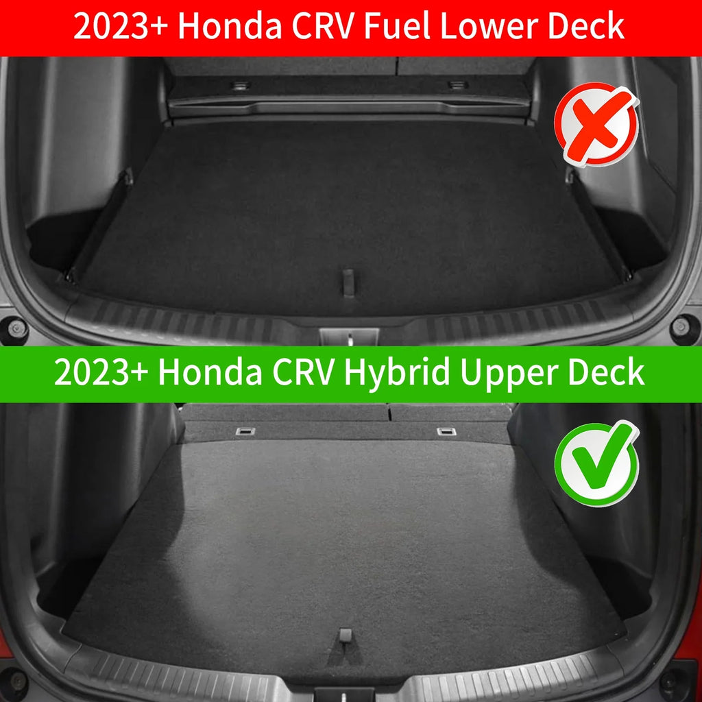 Trunk Cargo Liner Mat Accessories CR-V Trunk 2024 Deck) CRV 2023 Liner 2023 Hybrid Fit Honda (Upper
