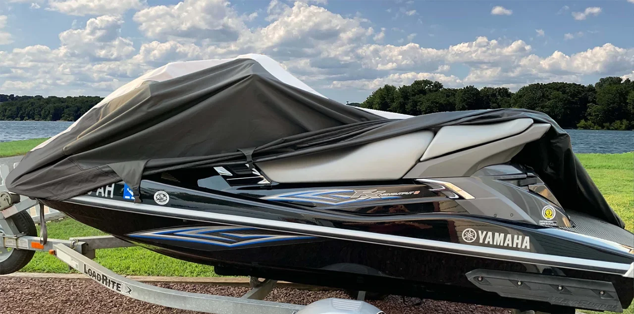SLX Cover Jet 1996 1998 1995 PWC Trailerable 1-2 Seater SUPER JetSki Black/Grey 1999 for HEAVY-DUTY Cover 2000 Ski Polaris 1997 2001 Compatible