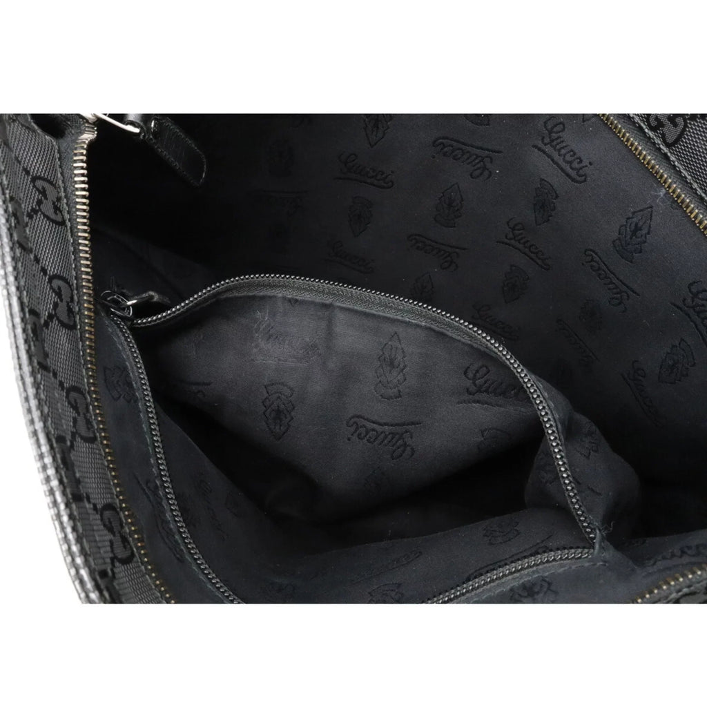 (Good) Pre-Owned Black Imprime Shoulder Bag Crossbody Leather PVC GG 201446