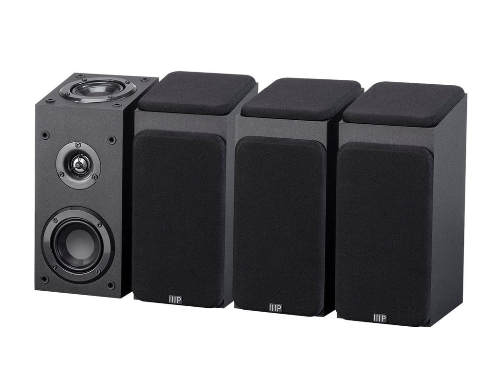 200 Home 5.1.4-Ch. 8 Inch System Immersive Black With Watt Monoprice - Subwoofer Premium Theater