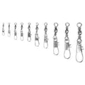 Eagle Claw W/Interlock Snap 01132-003 Barrel Black Sz3 Swivel 12Pk