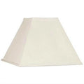 Silk Clip design On Square 8 Inch Lampshade Mission Eggshell Nickel