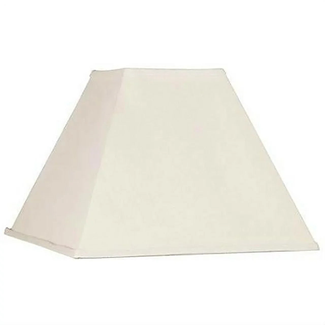 Silk Clip design On Square 8 Inch Lampshade Mission Eggshell Nickel