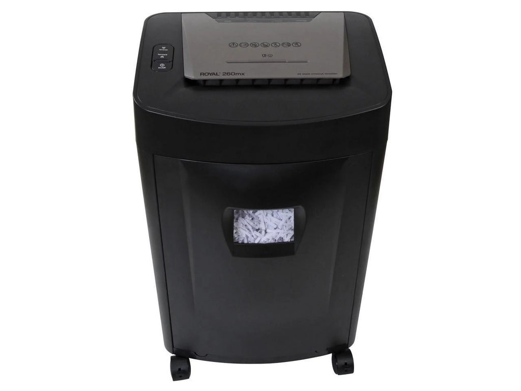 Throat 20 - - 40 for - Card, Time Staples Cross Non-continuous Cool shredding - 8 260MX Paper, - Paper Cut Shredder Pass Minute DVD, Run Per 8.75" Royal - CD, Time - 1 Credit Shredder Hour Down -