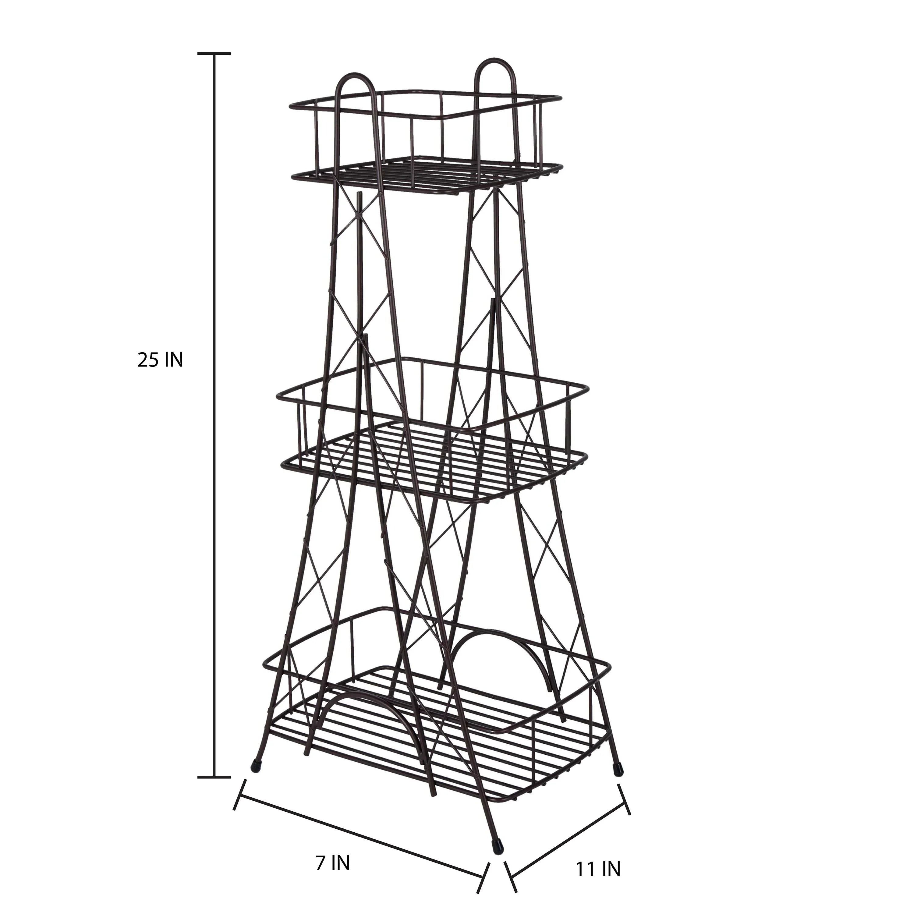 Eiffel 7"x Spa Collection 11"x Tower H Tier Tower, Ville Paris Lumieres Des 3 24.8" ELLE