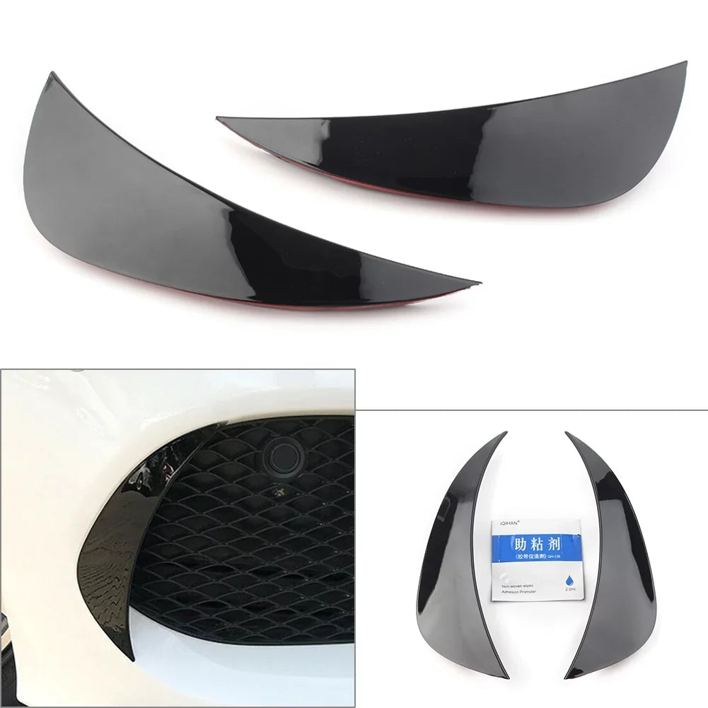 For 2016 C180 Vent Air C200 C-Class AMG Cover 2015 C400 ABS Bumper Glossy Trim Black Benz Car 2018 2017 W205 C300 Front BFY