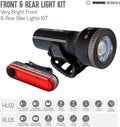 Bike climate USB Visibility, Light MOMODESIGN for Light Rear COMMUTERS KIT for Night & Rechargeable, Designed Resistant, Headlight 300