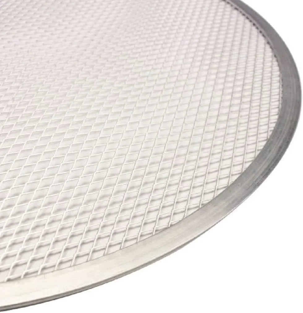 Pizza Pizza 13” Home Restaurants Bakeware Set Tray for Round 2 TrueCraftware- & Screen Round Pizza Pan Pizzeria Seamless Baking Baking Aluminum Kitchen Screen Rim- of Tray