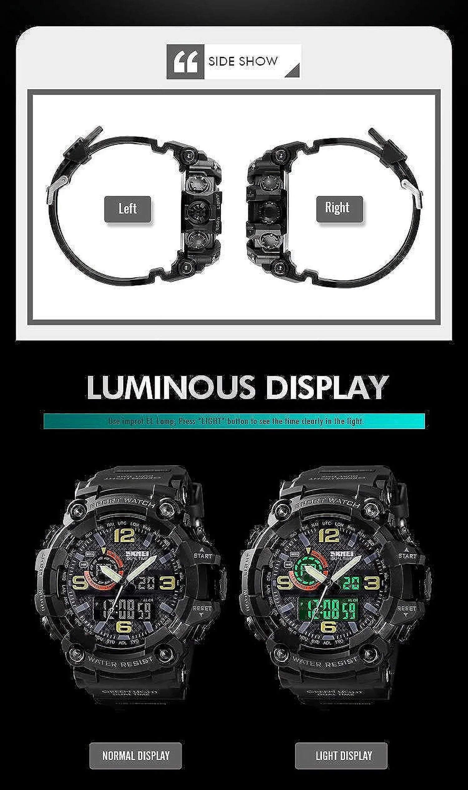 Alarm Watch Watches Digital LED Function S-Shock Multi Gosasa Sports Military Waterproof Men's Watches