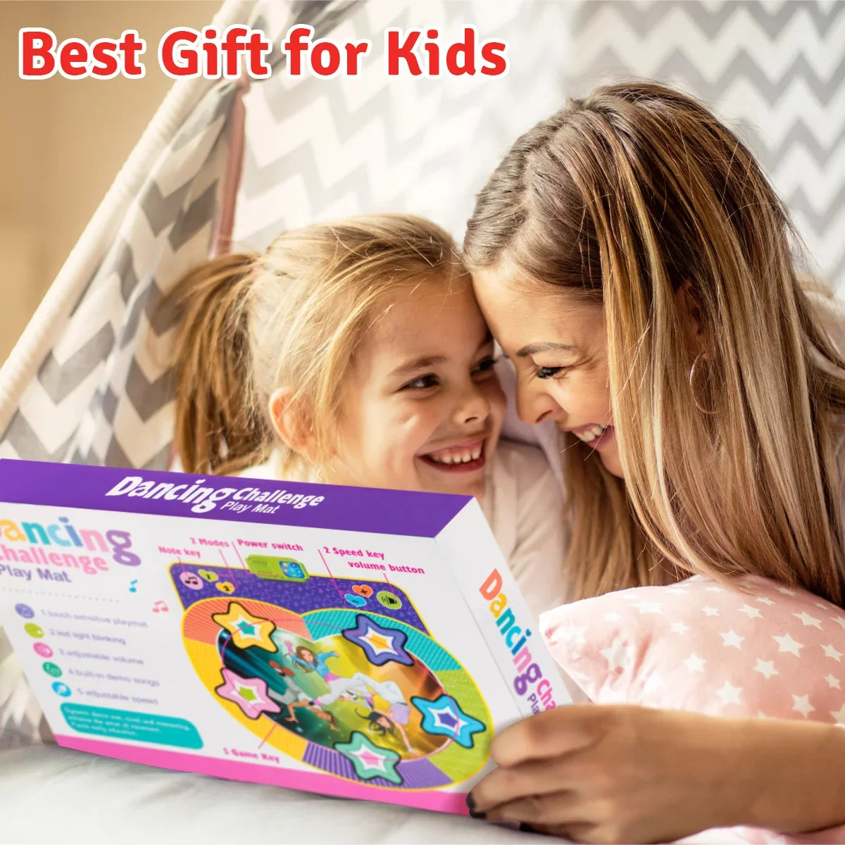 for 4 for 6 Kids 7 with UNIH 9 Dance Girls Mat 4-8 Kids 5 8 Ages Gift Ages 10, 3 Boys Music Game Dance Toy