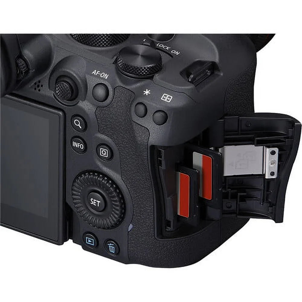 Charger f/4-7.1 + + Camera Software 24-105mm LPE6 Lens + Battery Mirrorless Light External 64GB Case 2 Corel x + Reader + Mark + EOS LED Card + with Canon II Card Memory (5666C018) + Photo More R6