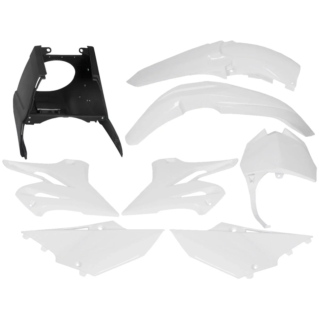White YZ125 Yamaha Kojem Plastic Complete Kit 2002-2014 YZ250 for Restyle
