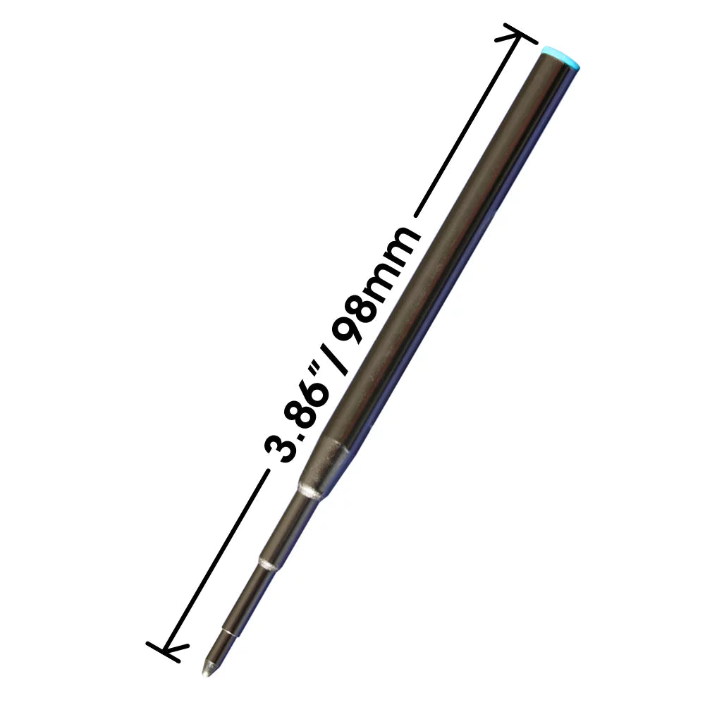 '- / 3.875 mm 128214 Ballpoint Montblanc Replacement 98 for 24 in Pen - Blue Jaymo - Long Measures Refill